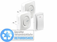 CASAcontrol; Funkklingel mit Licht und Ton-Signal, Steckdosen-Funkklingeln mit kinetischem Schalter, erweiterbar Funkklingel mit Licht und Ton-Signal, Steckdosen-Funkklingeln mit kinetischem Schalter, erweiterbar Funkklingel mit Licht und Ton-Signal, Steckdosen-Funkklingeln mit kinetischem Schalter, erweiterbar